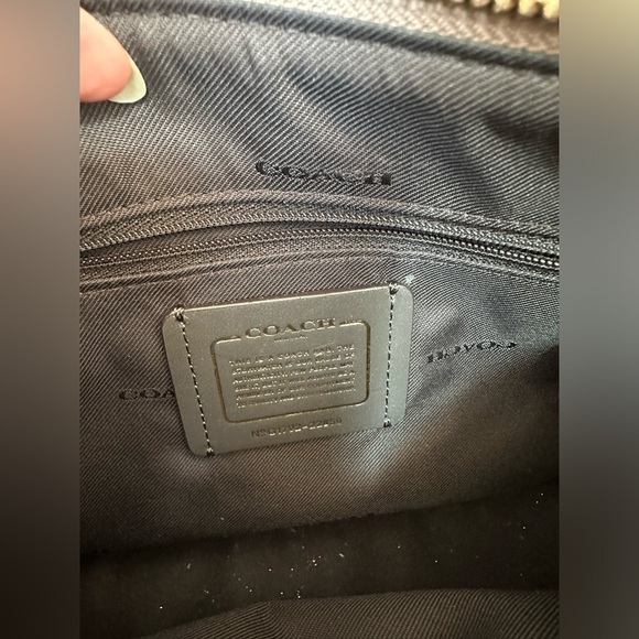 Coach New York bag in gold pebbled leather with shoulder strap & crossbody strap - Picture 12 of 17